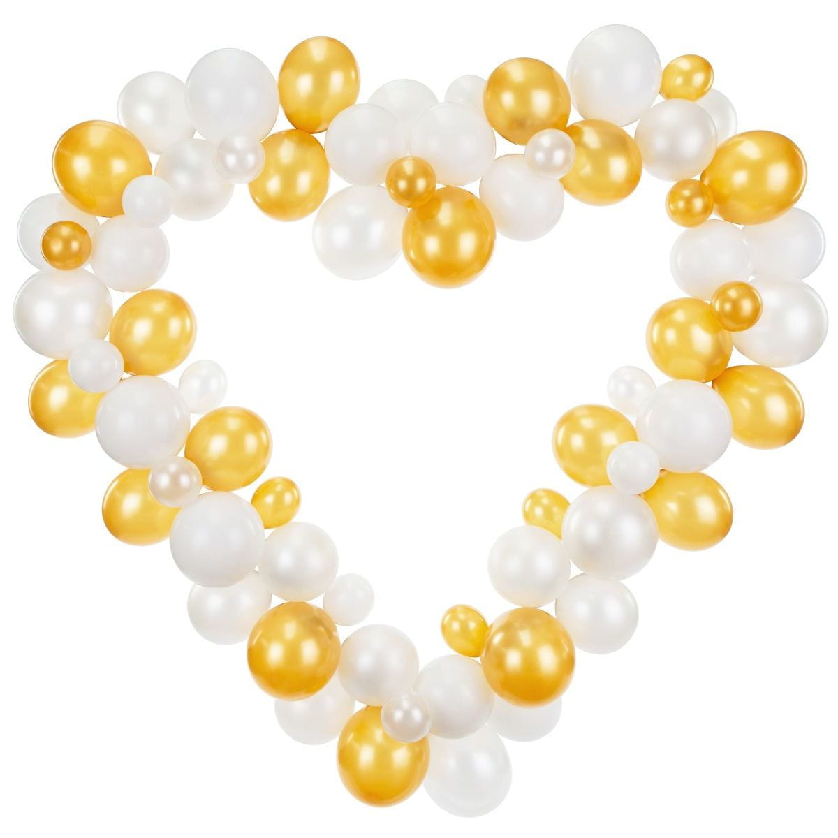 Girlanda z balonów serce biała 160cm