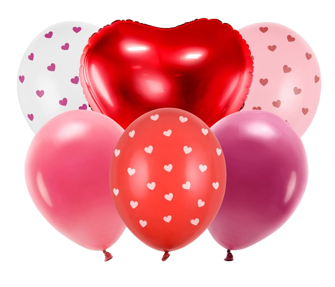 Balony na walentynki Be mine valentine zestaw 6 sztuk