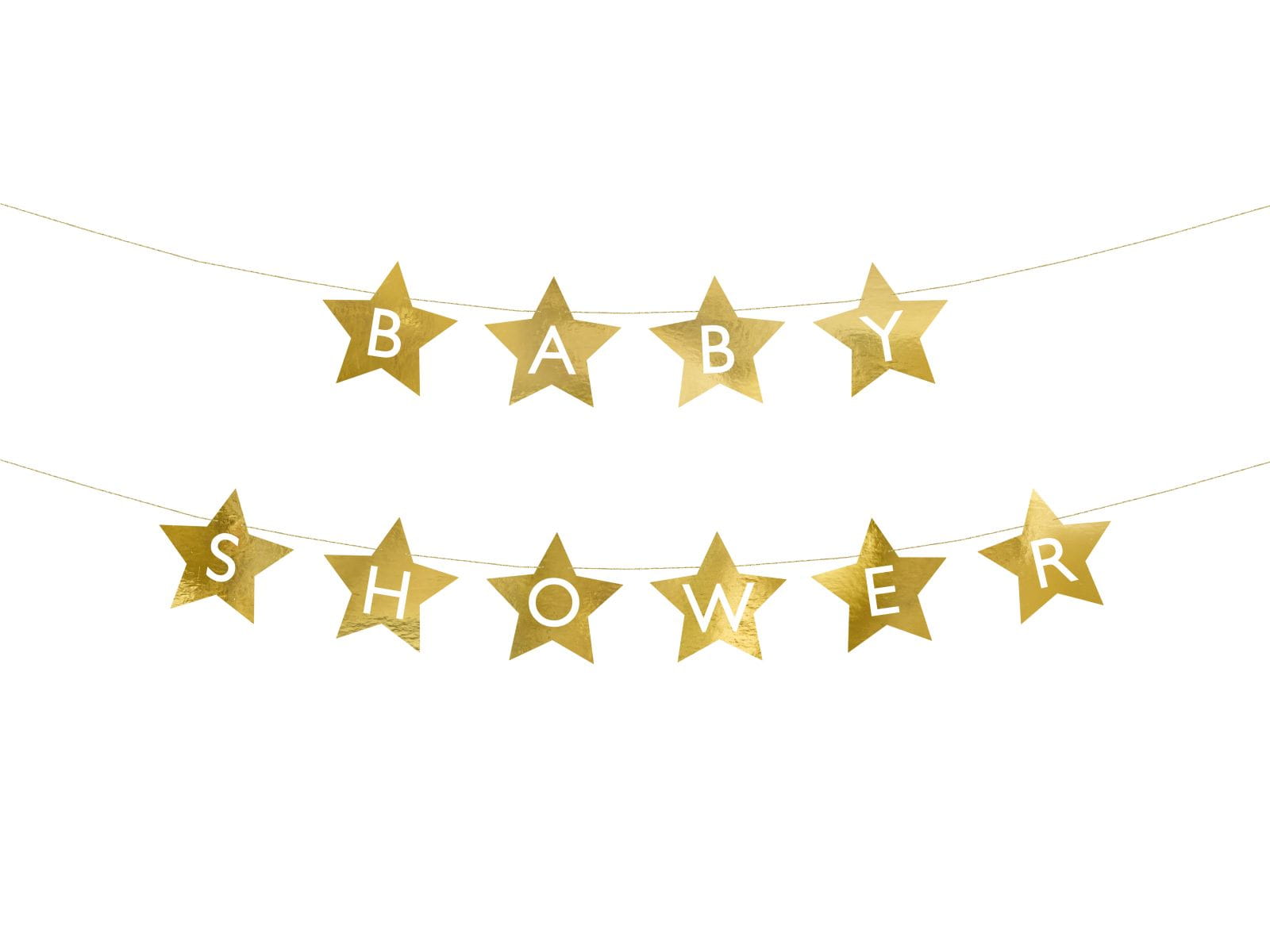 Baner baby shower złoty 290 cm