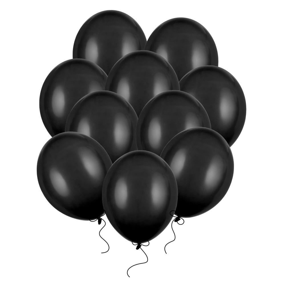 Balony czarne pastelowe 23 cm 10 cali 100 szt.