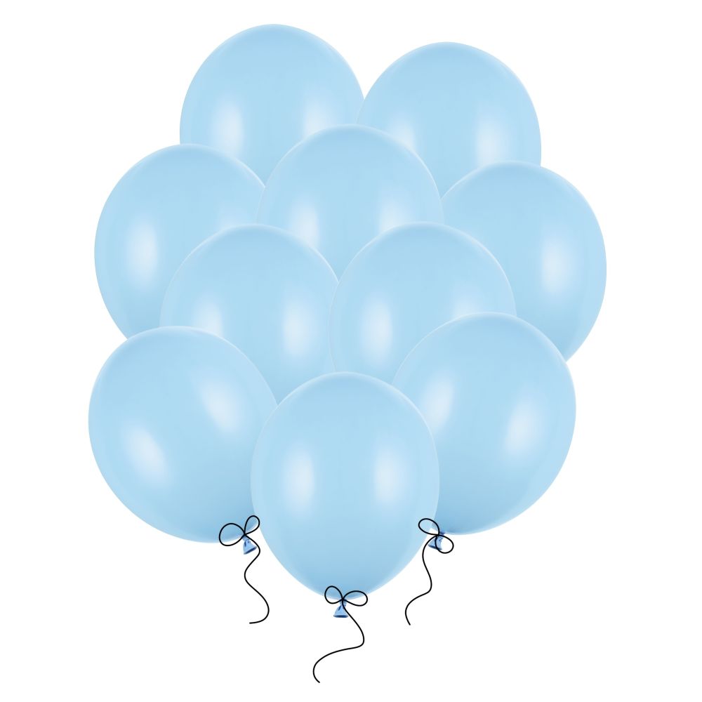 Balony błękitne pastelowe 27 cm 12 cali 50 szt