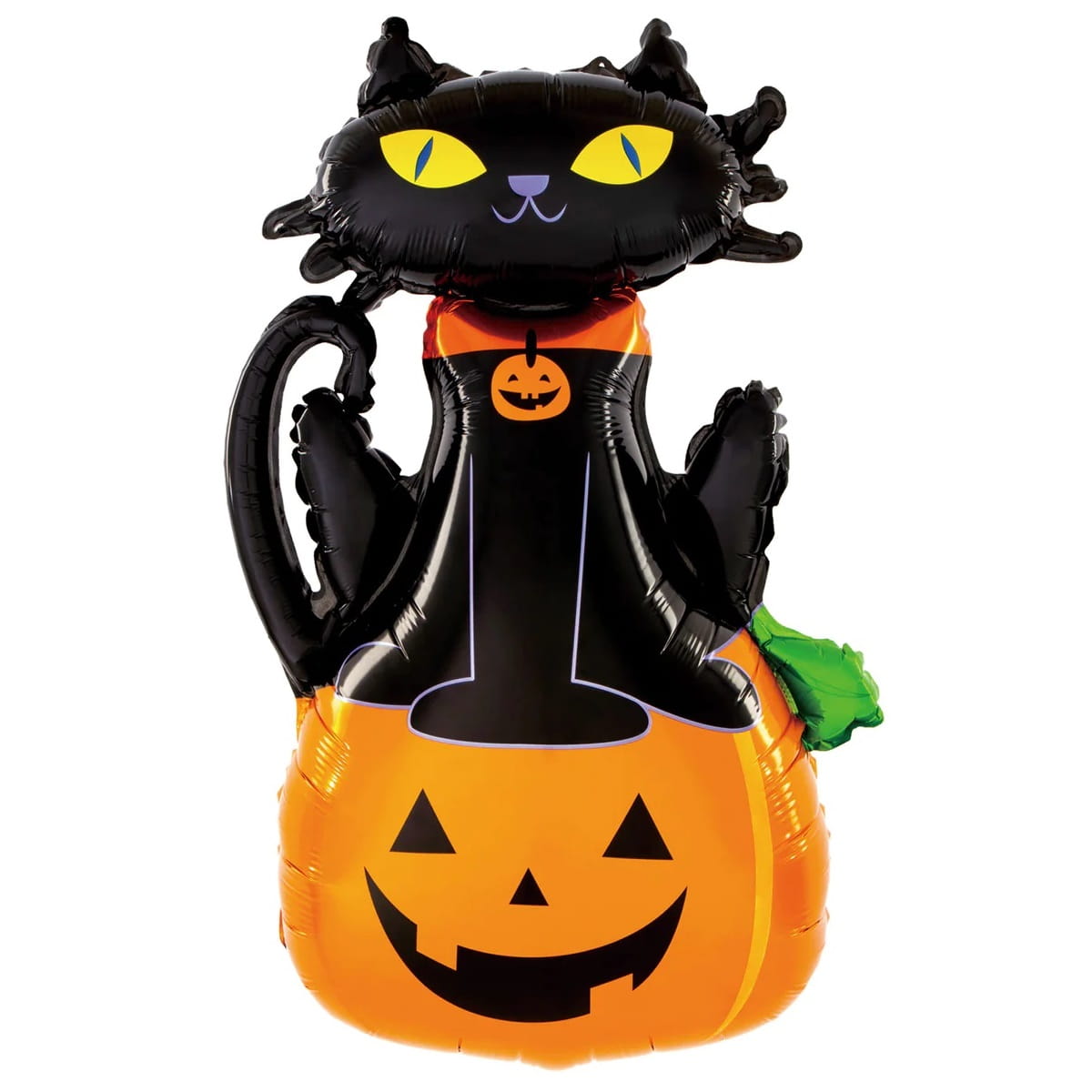 Balon foliowy dynia i kot na Halloween 97 cm
