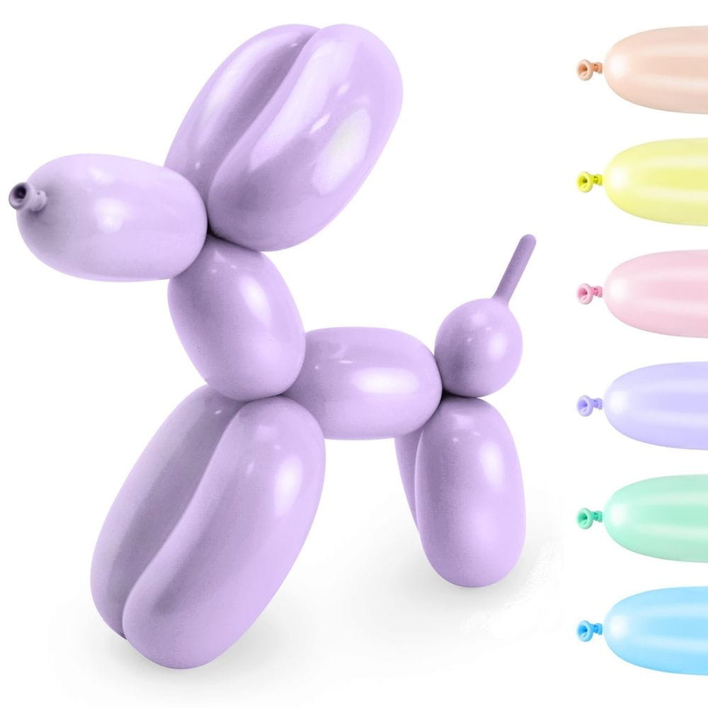 Balony do modelowania kolorowe jasne pastelowe 130 cm 30 szt.