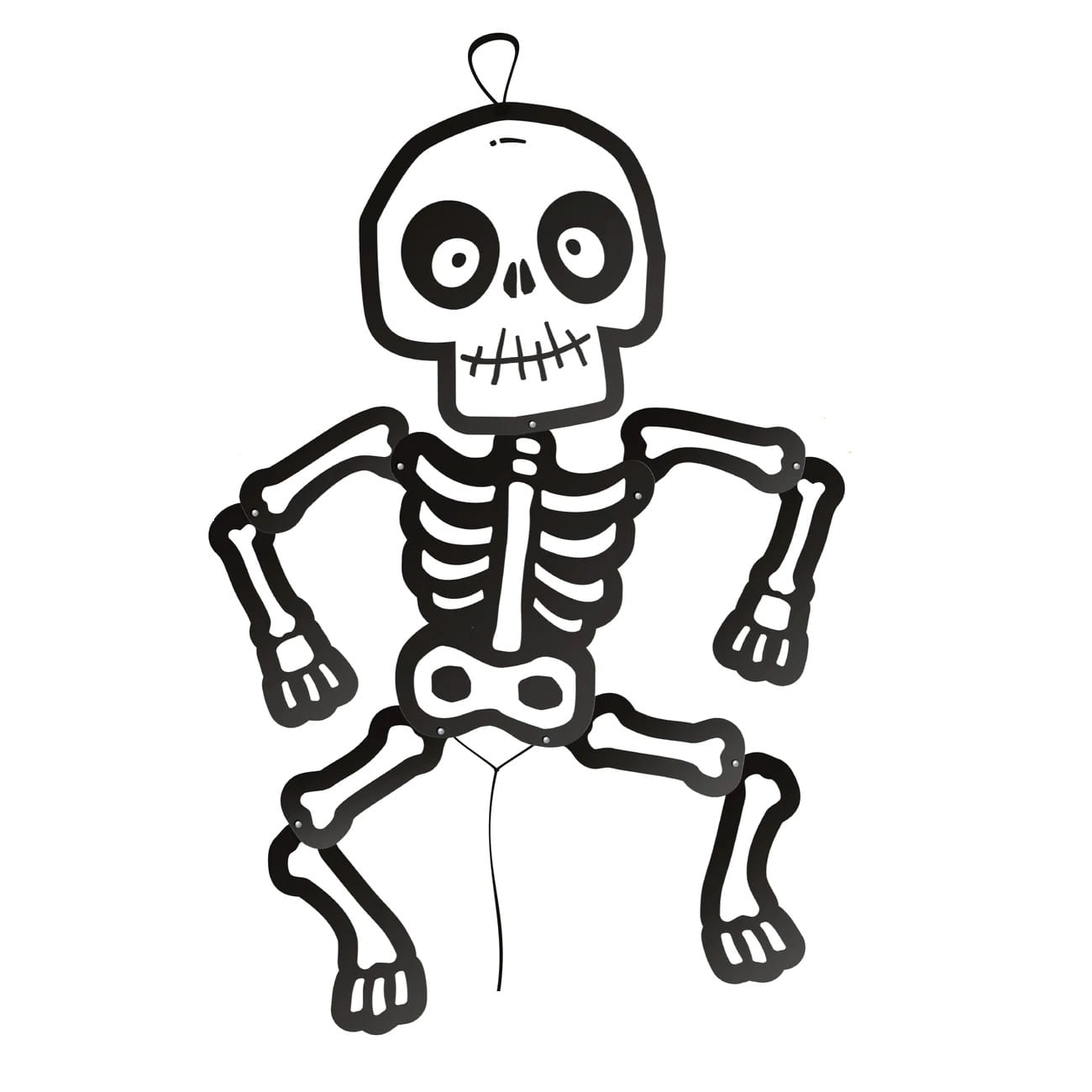 Wiszący szkielet na Halloween 85 cm