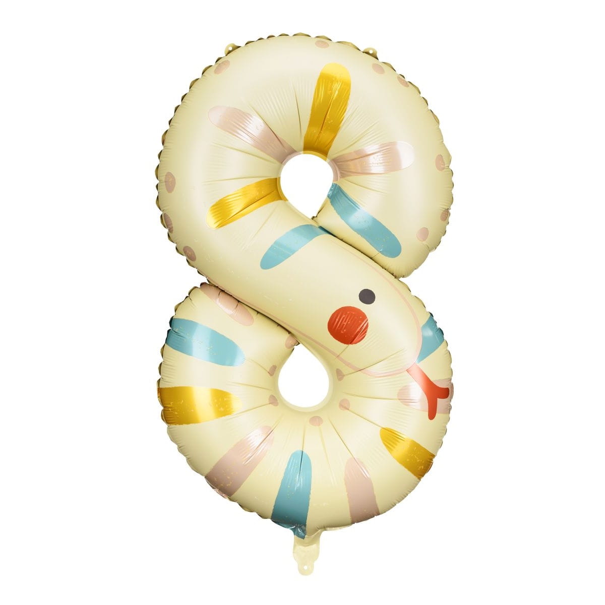 Balon foliowy cyfra 8 wąż 85 cm