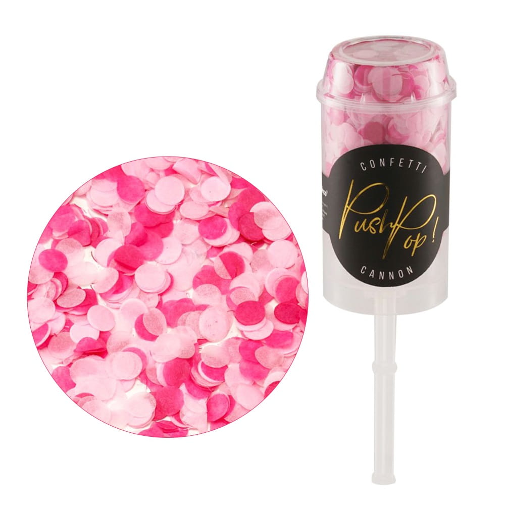 Konfetti różowe Push Pop