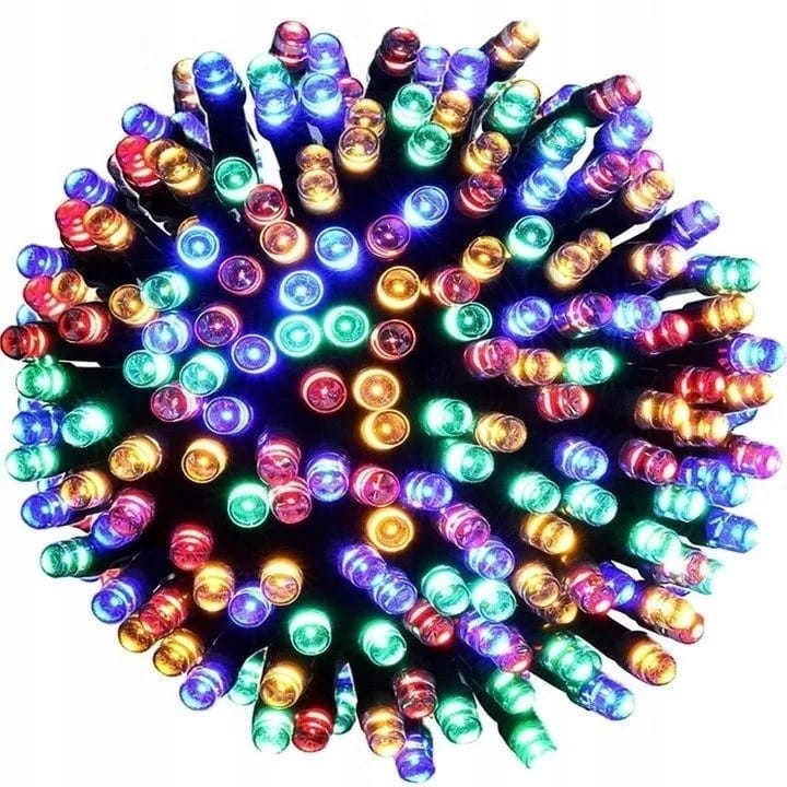 Lampki choinkowe 100 LED kolorowe 8 m