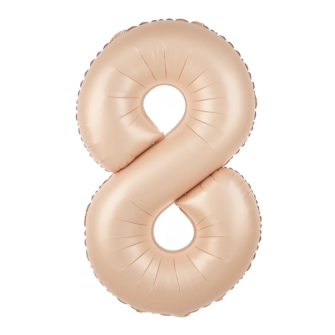 Balon foliowy cyfra 8 kremowy karmelowy 85 cm