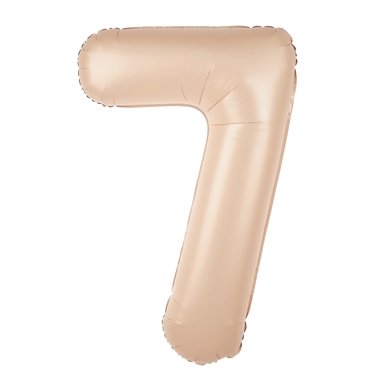 Balon foliowy cyfra 7 kremowy karmelowy 85 cm