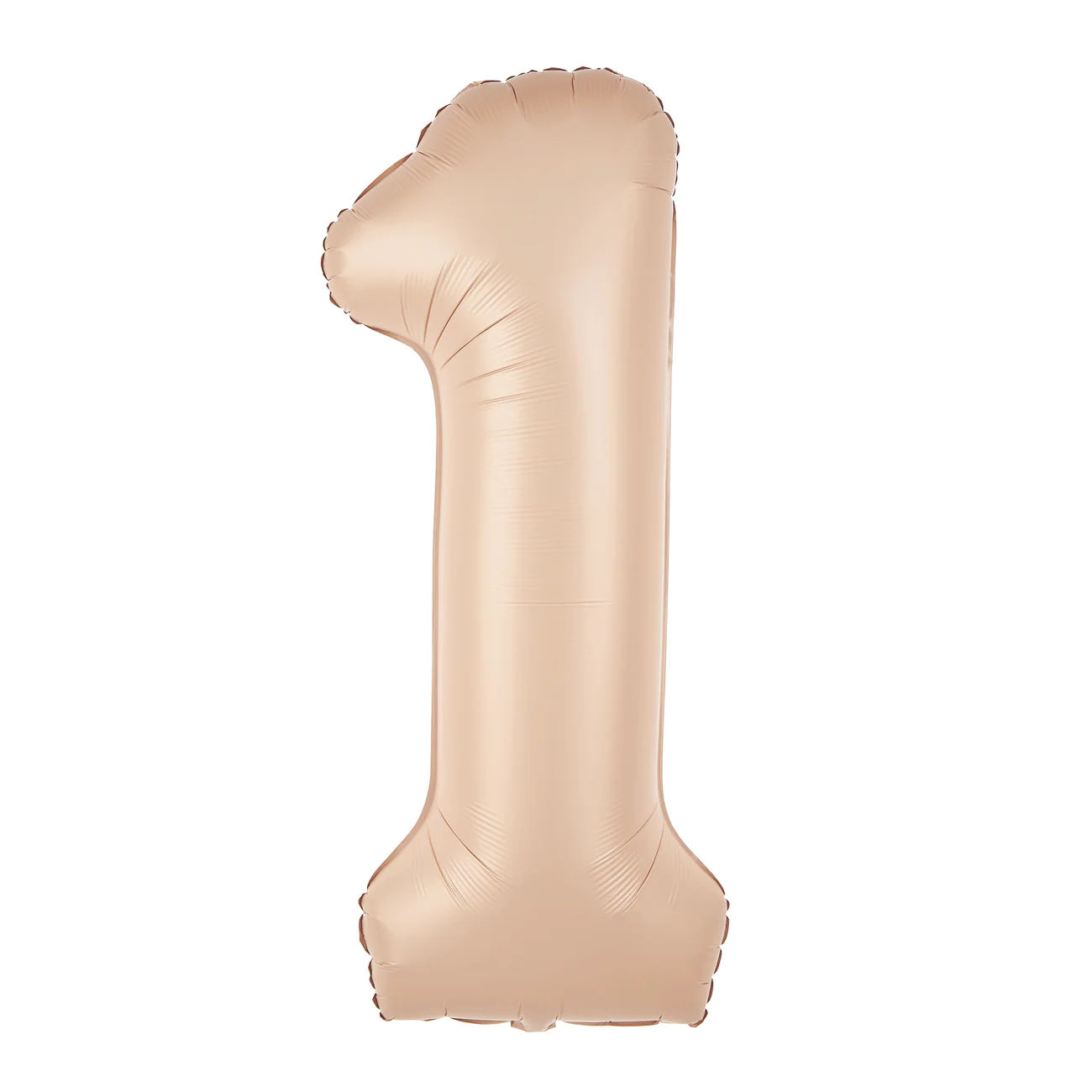 Balon foliowy cyfra 1 kremowy karmelowy 85 cm