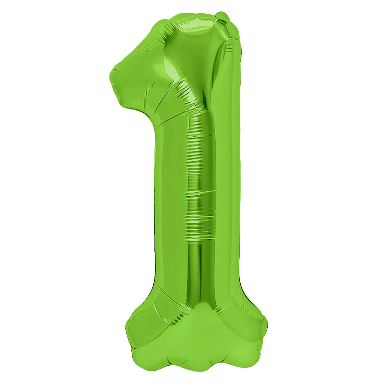 Balon foliowy cyfra 1 zielony 85 cm