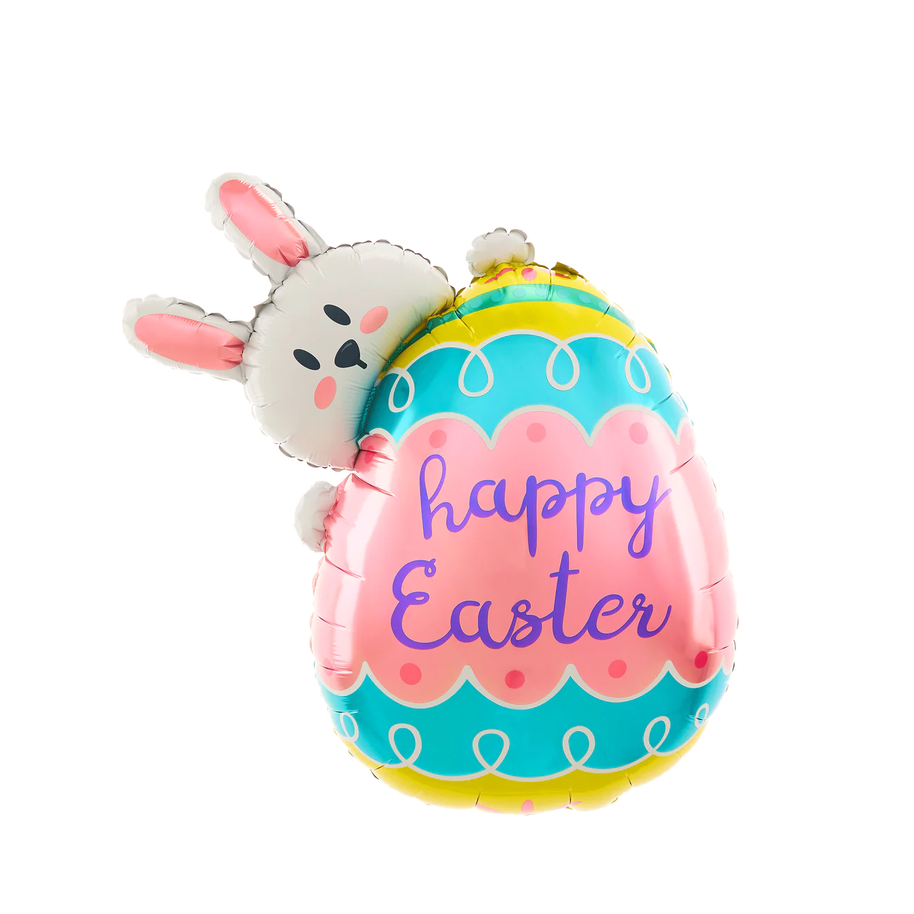Balon foliowy zajączek wielkanocny z pisanką 81 cm