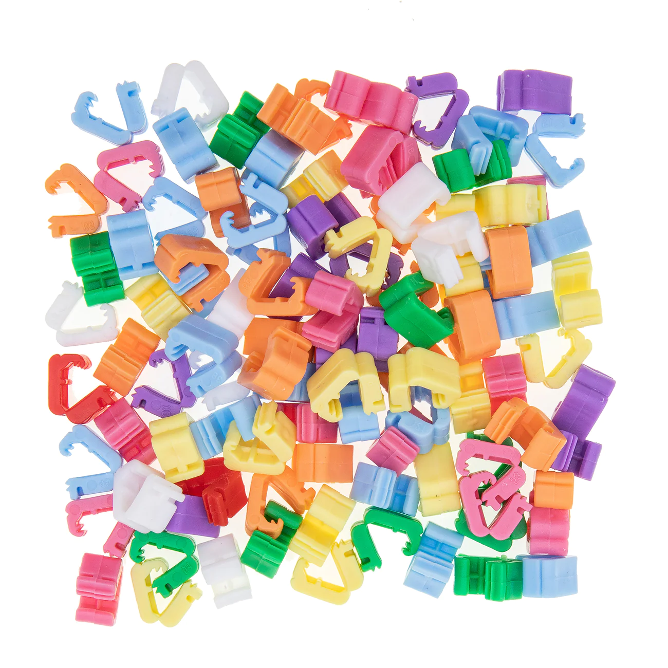 Klipsy do balonów kolorowe 100 szt