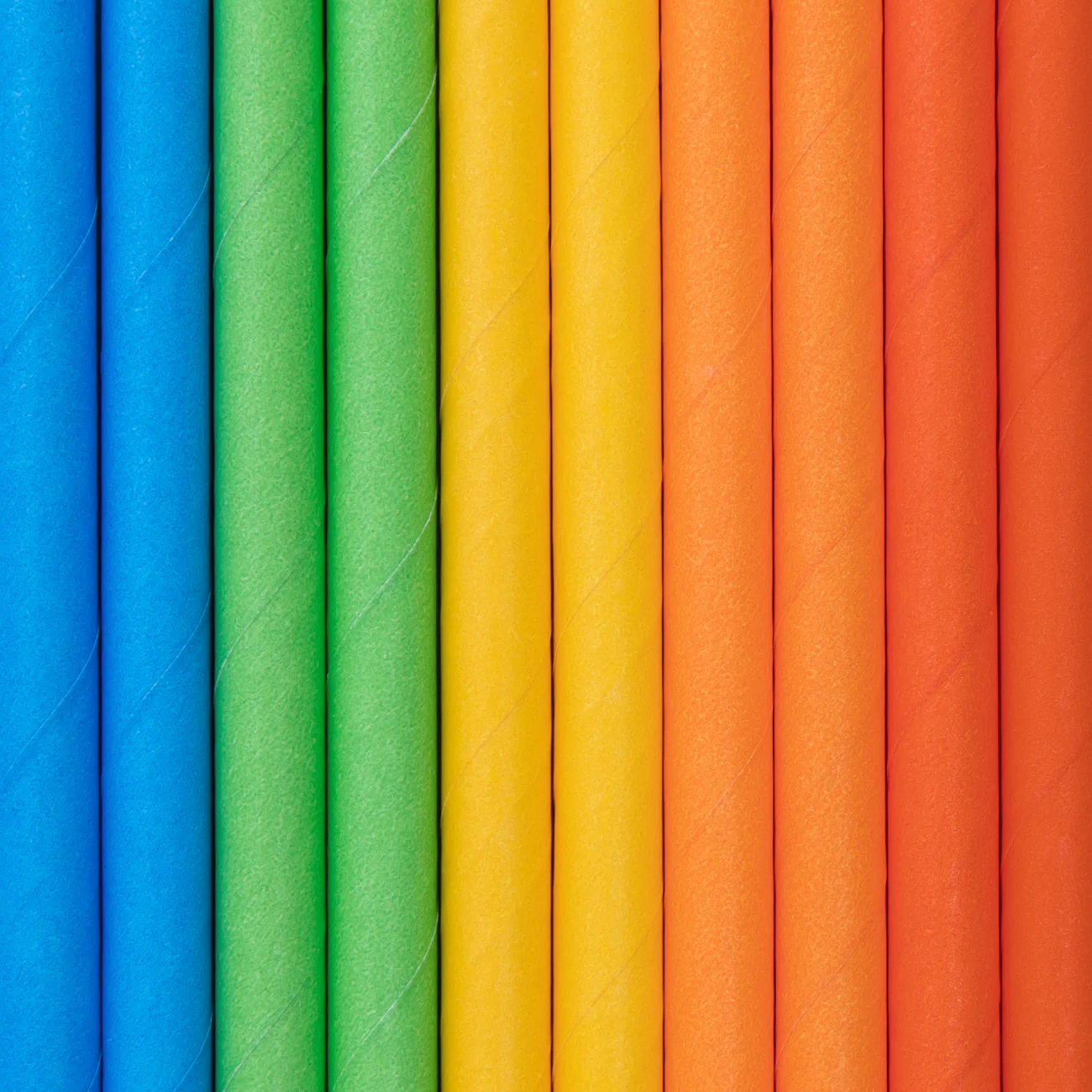 Słomki papierowe rurki do picia kolorowe 10 szt.