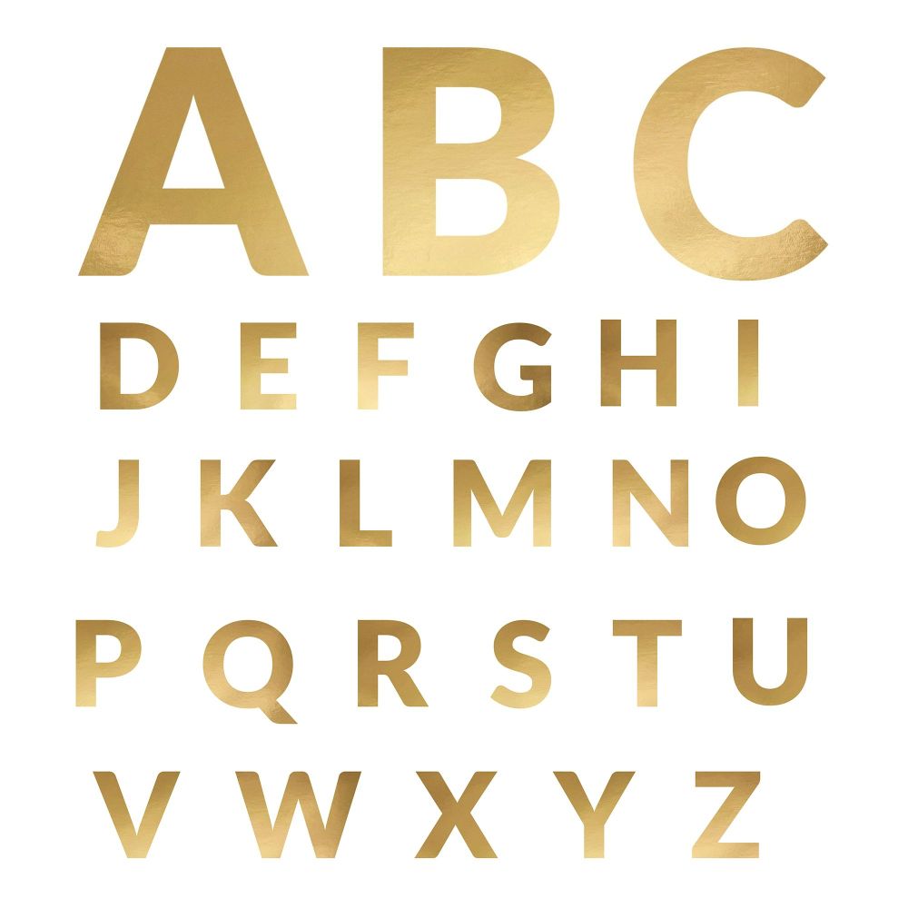 Baner Alfabet Litery A - Z złoty 63 szt