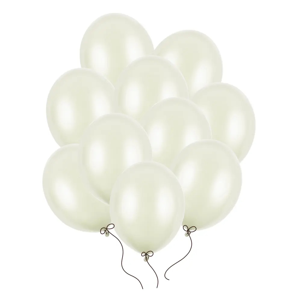 Balony kremowe metaliczne 30 cm 14 cali 50 szt