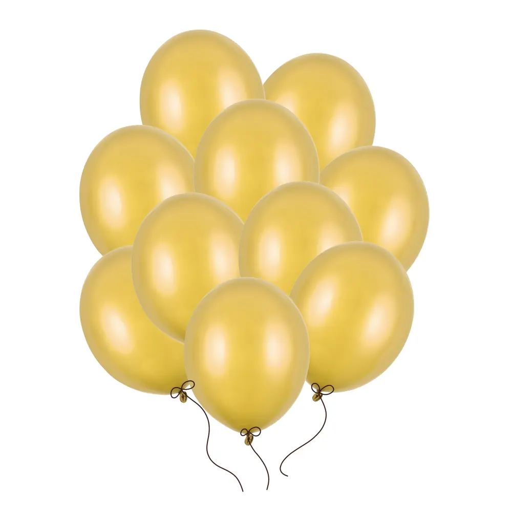 Balony złote metaliczne 27 cm 12 cali 100 szt