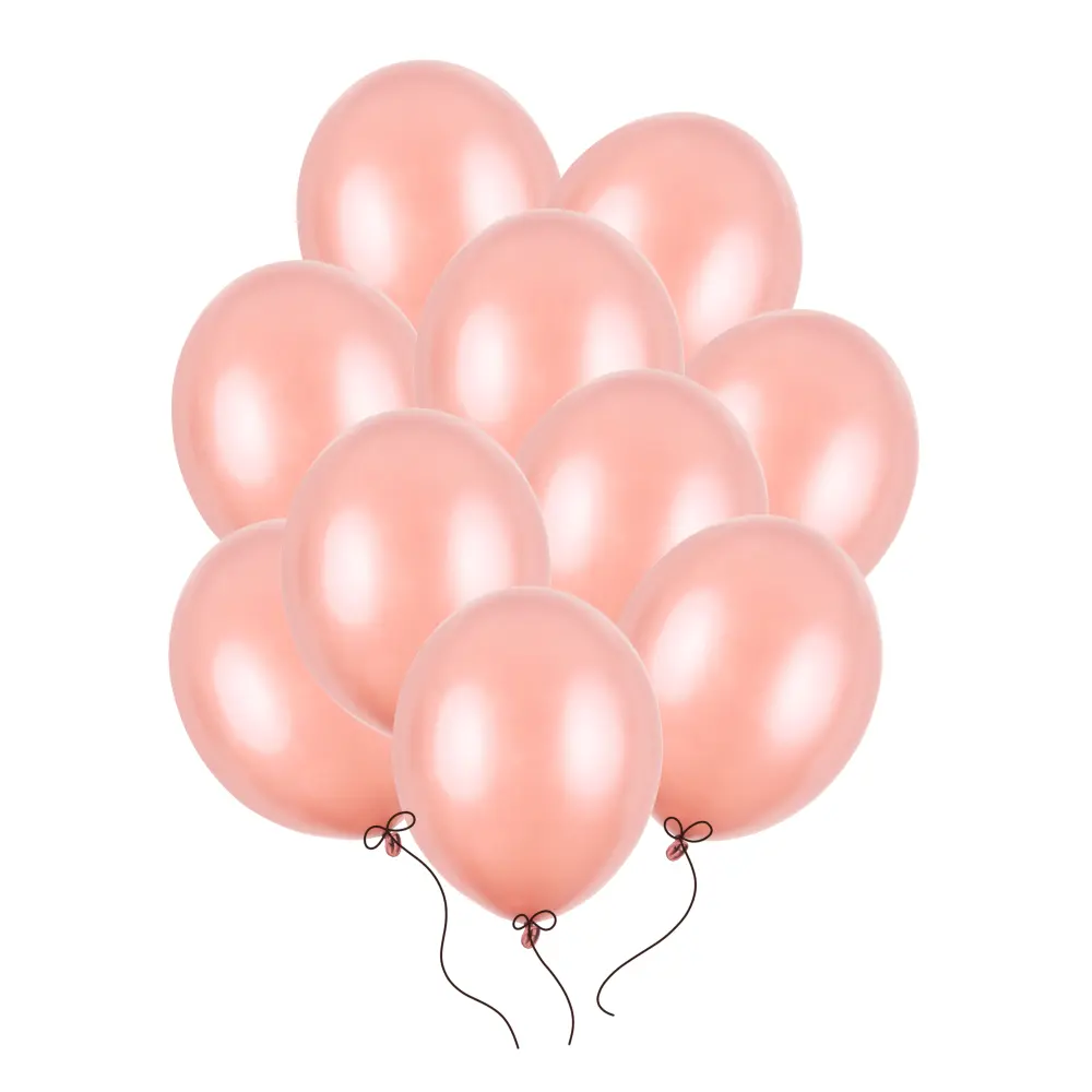 Balony złoty róż metaliczne 27 cm 12 cali 50 szt