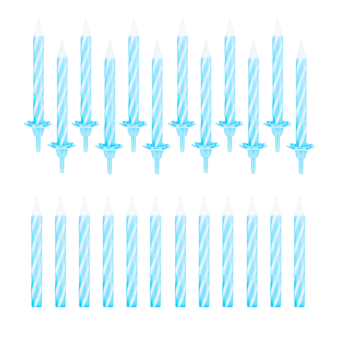 Świeczki urodzinowe niebieskie 24 szt