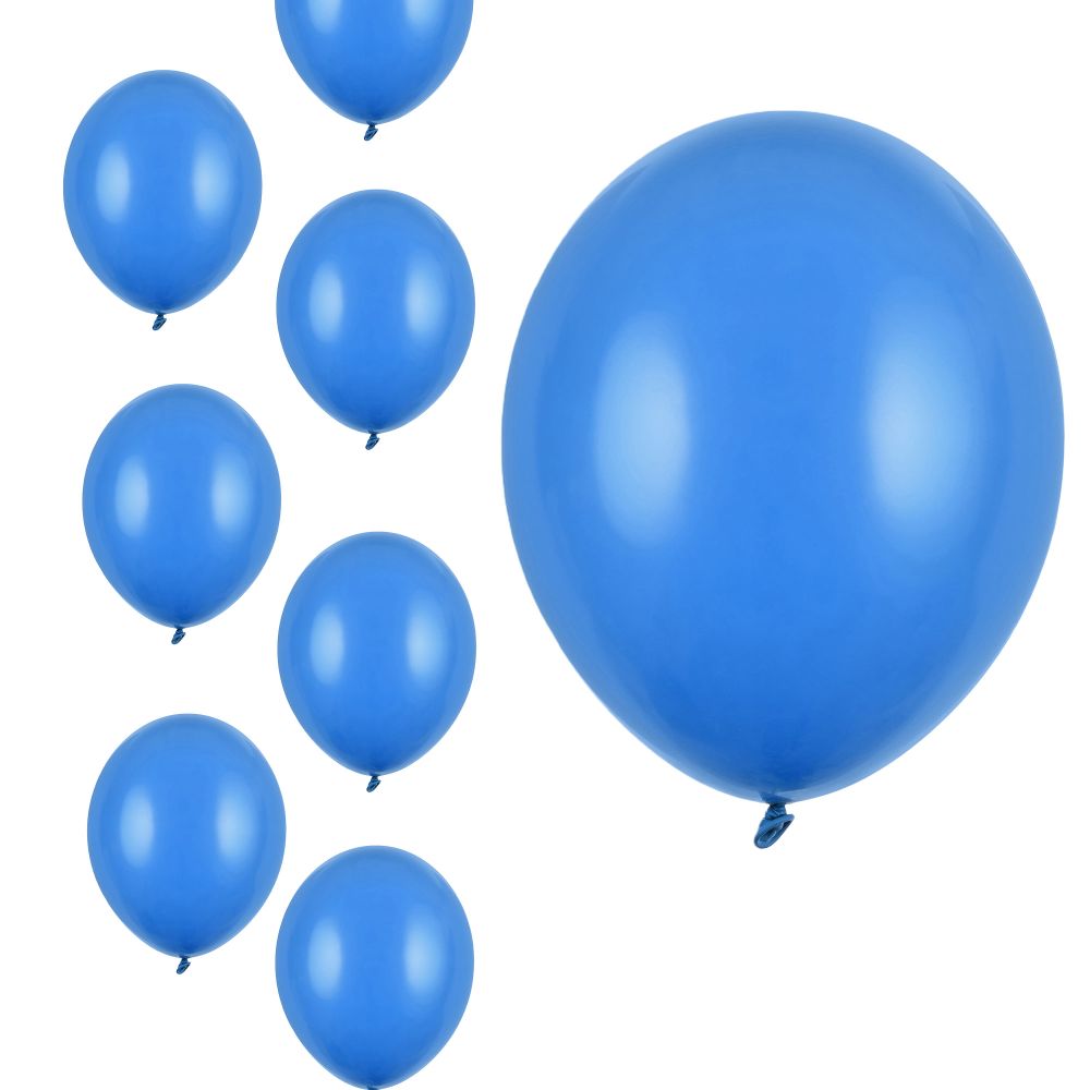 Balony niebieskie chabrowe pastelowe 12 cm 5 cali 100 szt