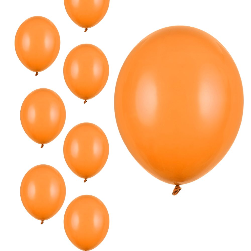 Balony pomarańczowe pastelowe 12 cm 5 cali 100 szt