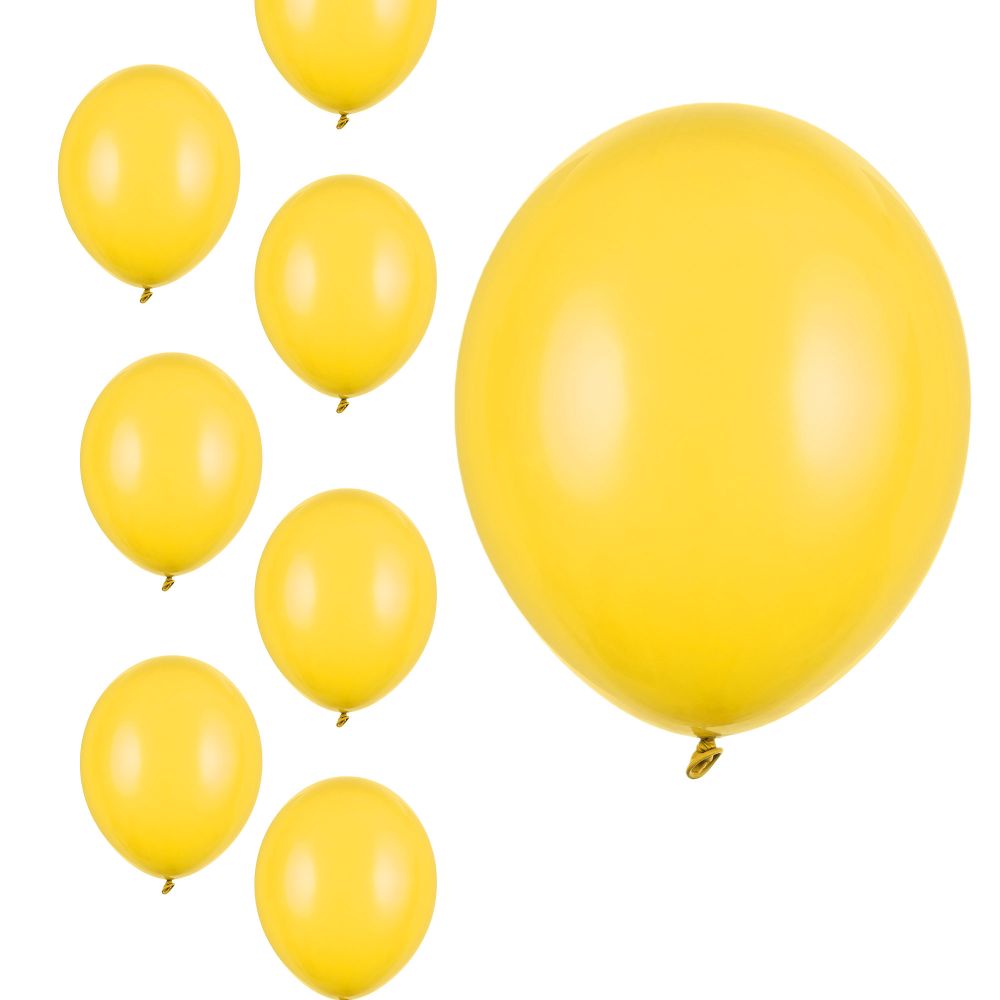 Balony żółte pastelowe 12 cm 5 cali 100 szt