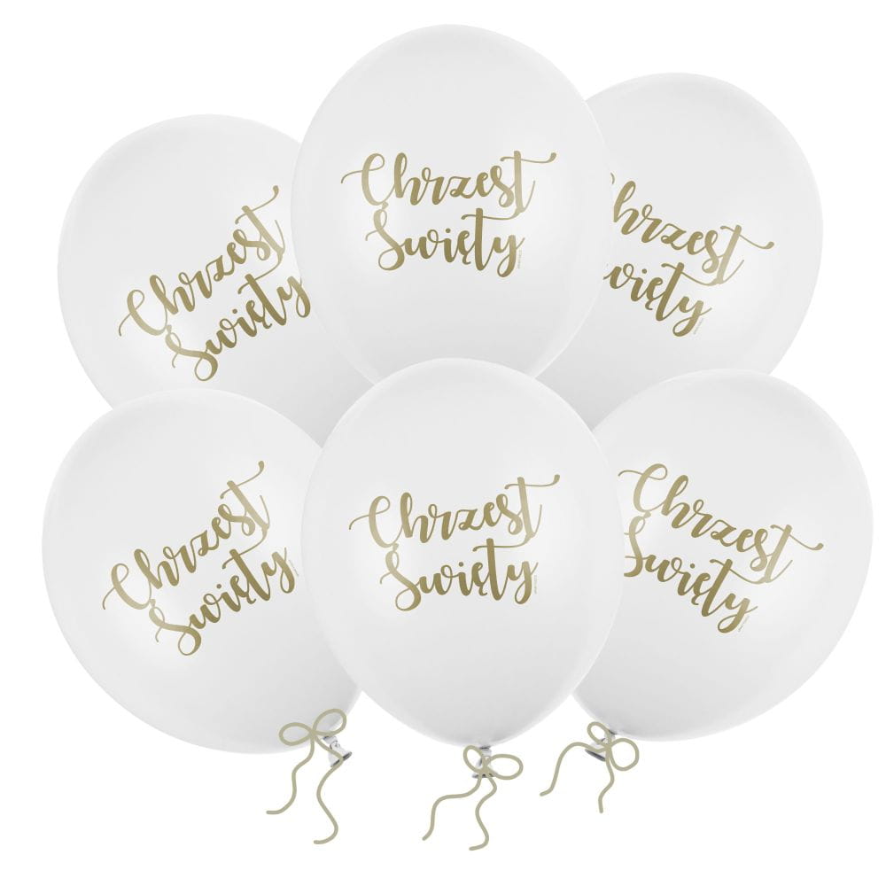 Balony Chrzest Święty 30 cm 14 cali 6 szt