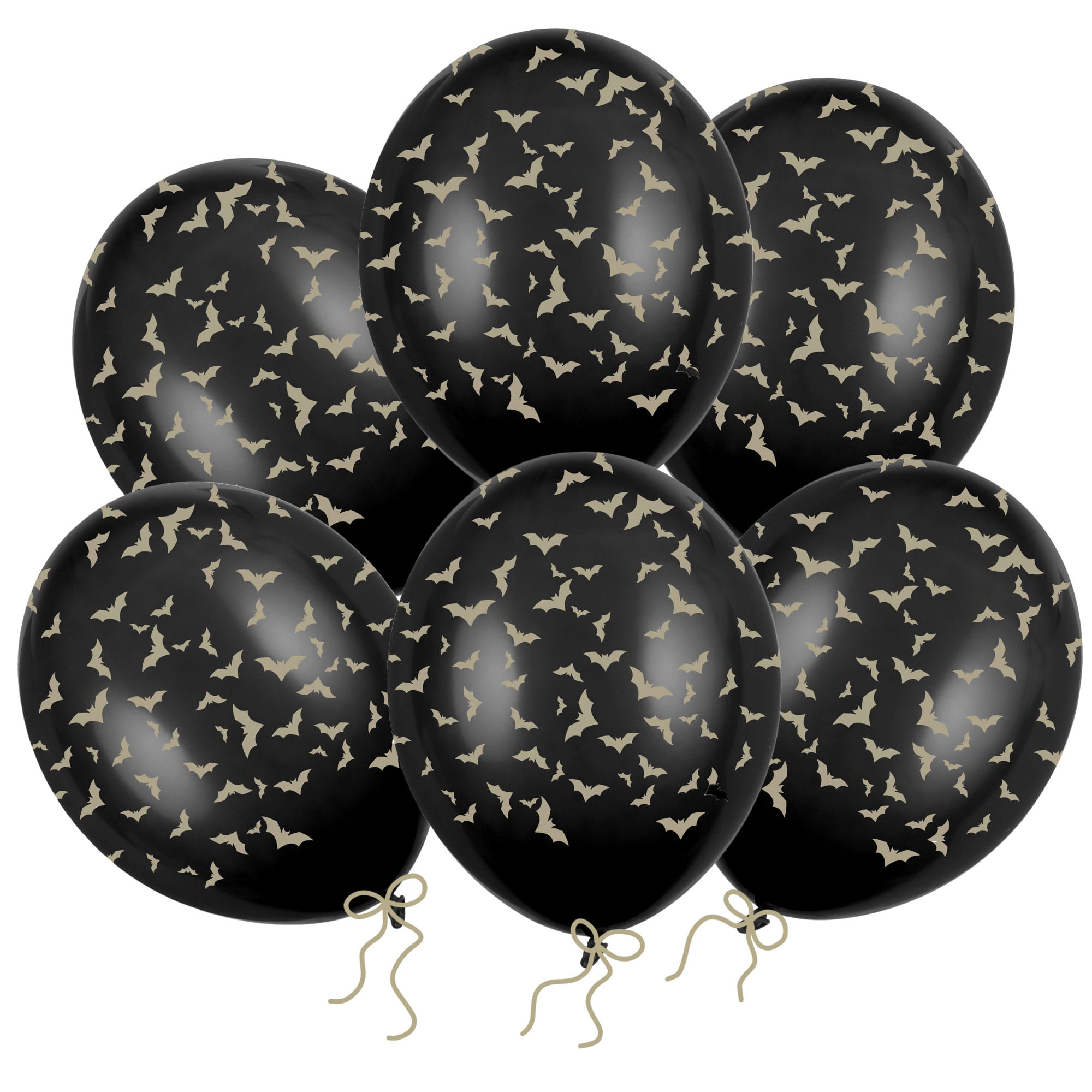 Balony na Halloween nietoperze 30 cm 14 cali 6 szt