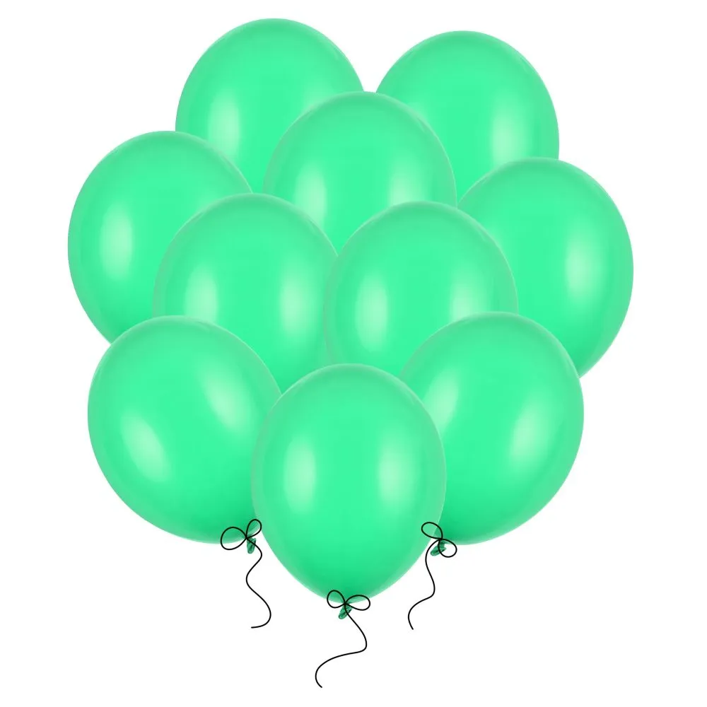 Balony zielone pastelowe 23 cm 10 cali 100 szt.