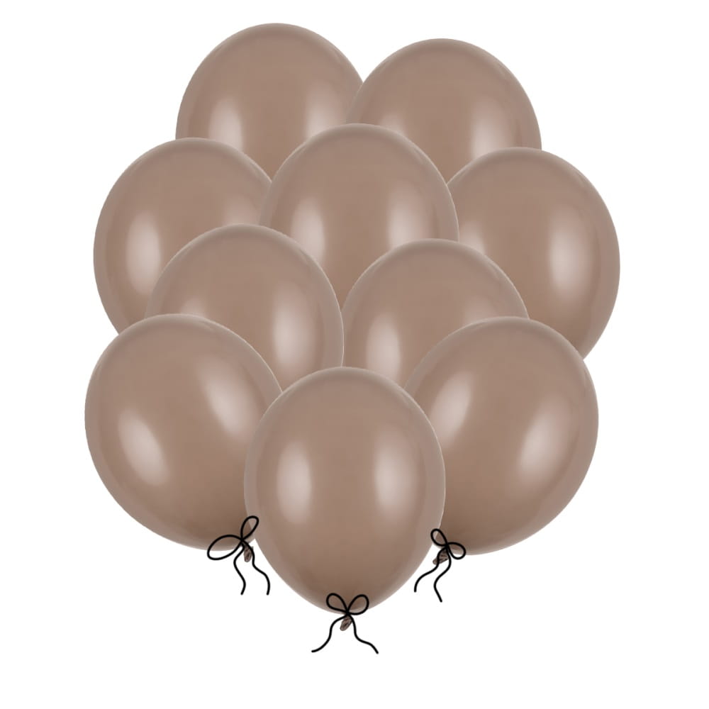Balony kawowe cappuccino pastelowe 27 cm 12 cali 100 szt