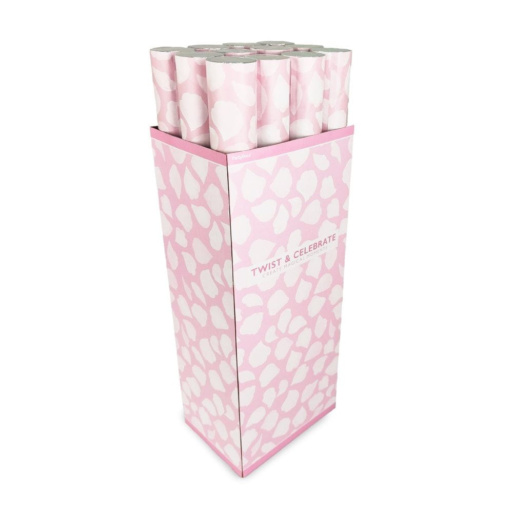 Tuby strzelające konfetti płatki róż białe 60 cm 36 szt.