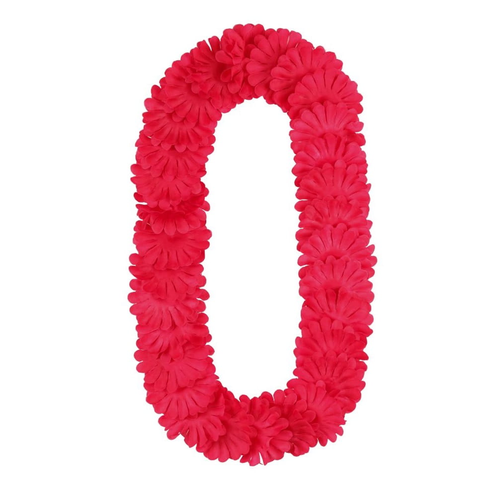 Naszyjnik hawajski ciemny różowy 120 cm