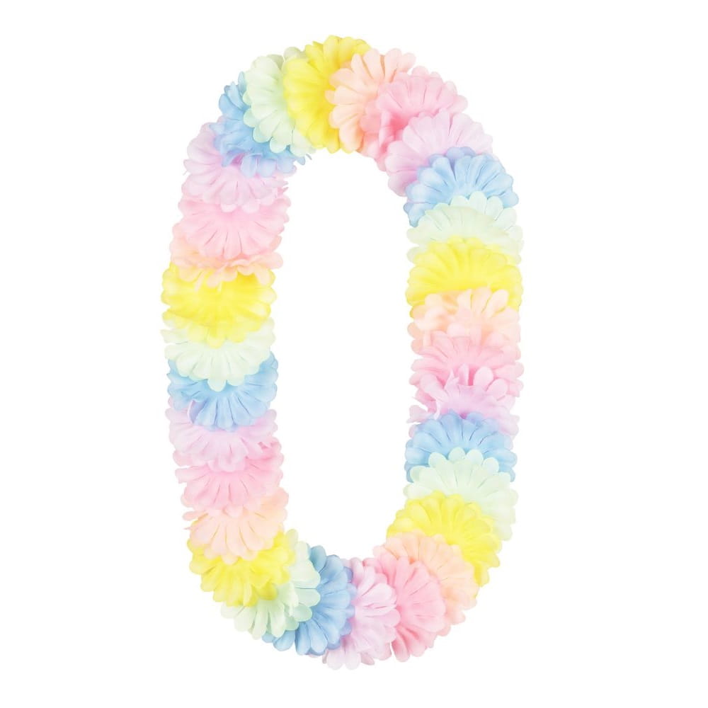 Naszyjnik hawajski kolorowy pastelowy 120 cm