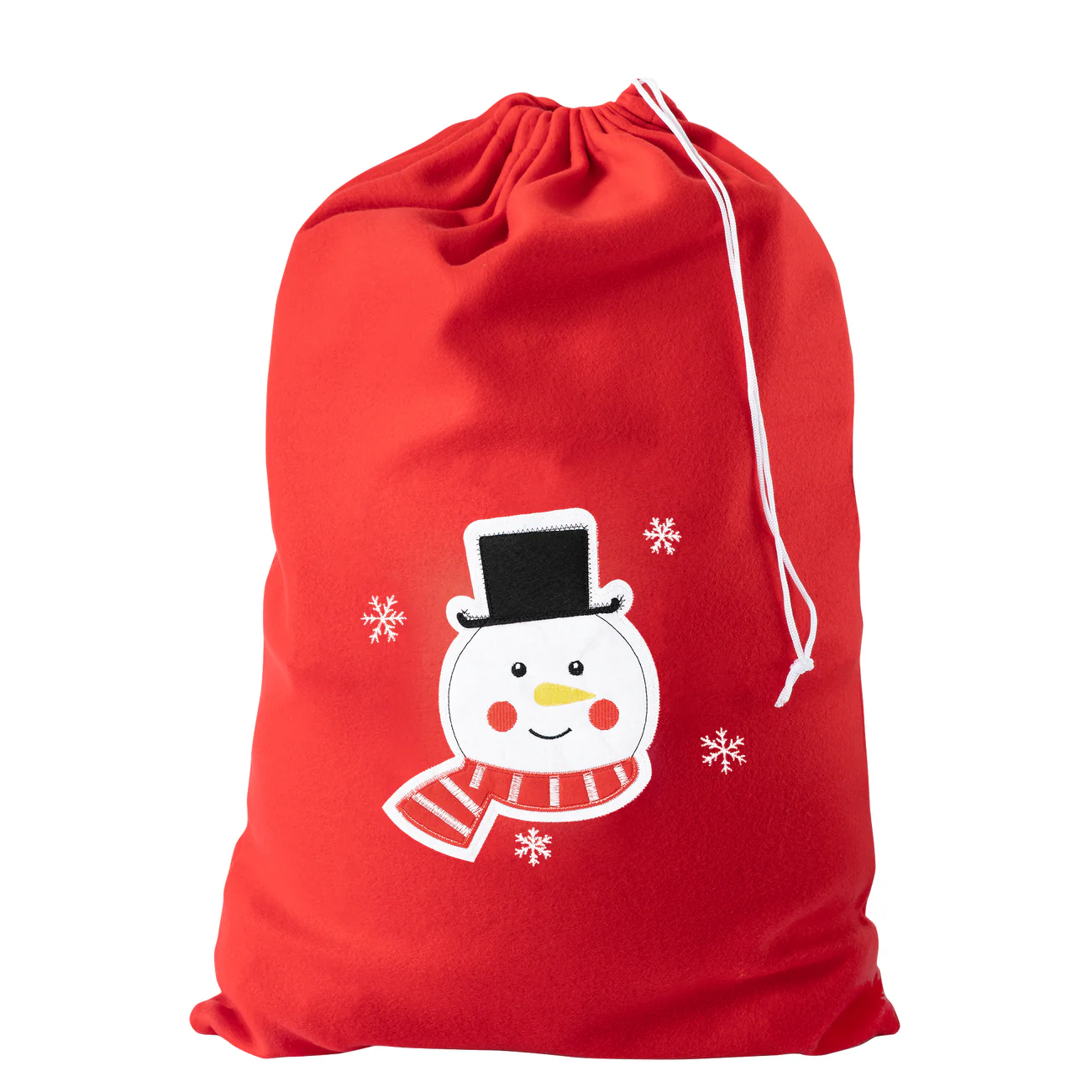 Worek na prezenty świąteczne Bałwanek o 80 cm x 50 cm