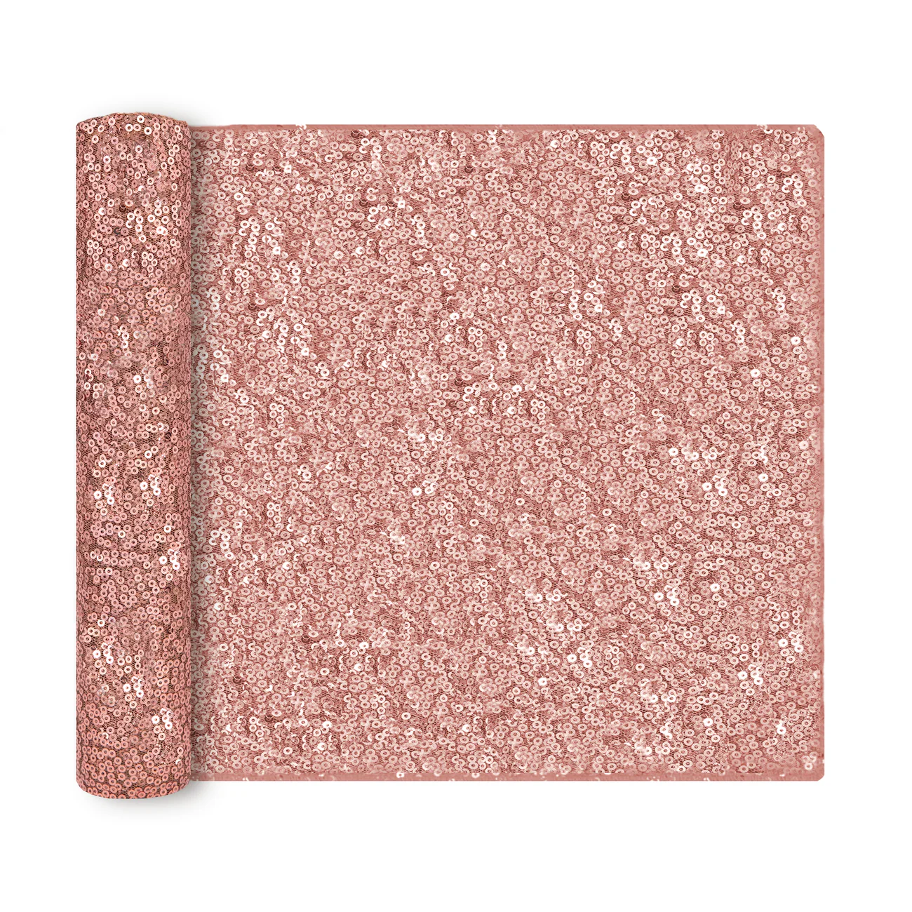 Bieżnik cekinowy rose gold 200 cm x 28 cm