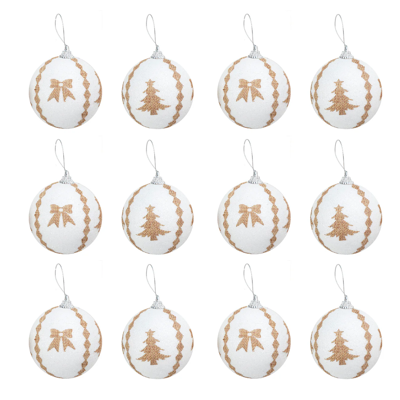 Bombka choinkowa styropianowa choinka złota 7 cm 1 szt