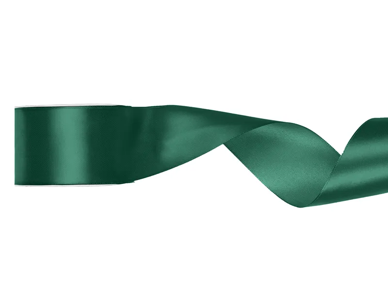 Tasiemka satynowa butelkowa zieleń 50 mm x 25 m