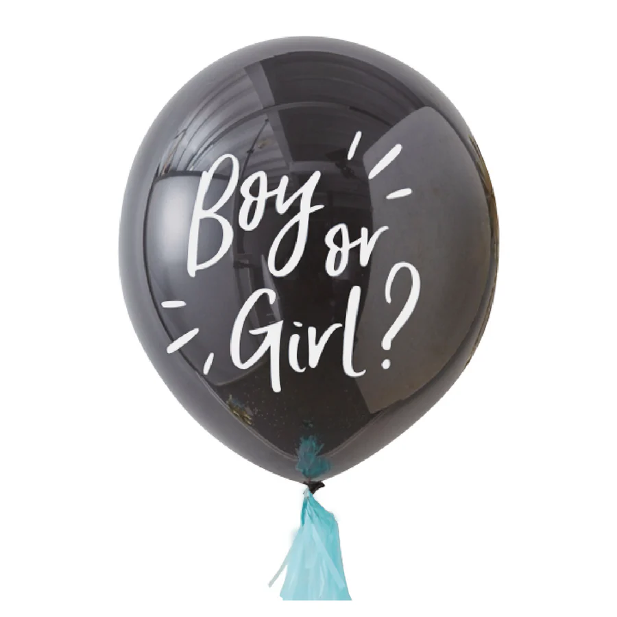 Balon na gender reveal - chłopiec 90 cm