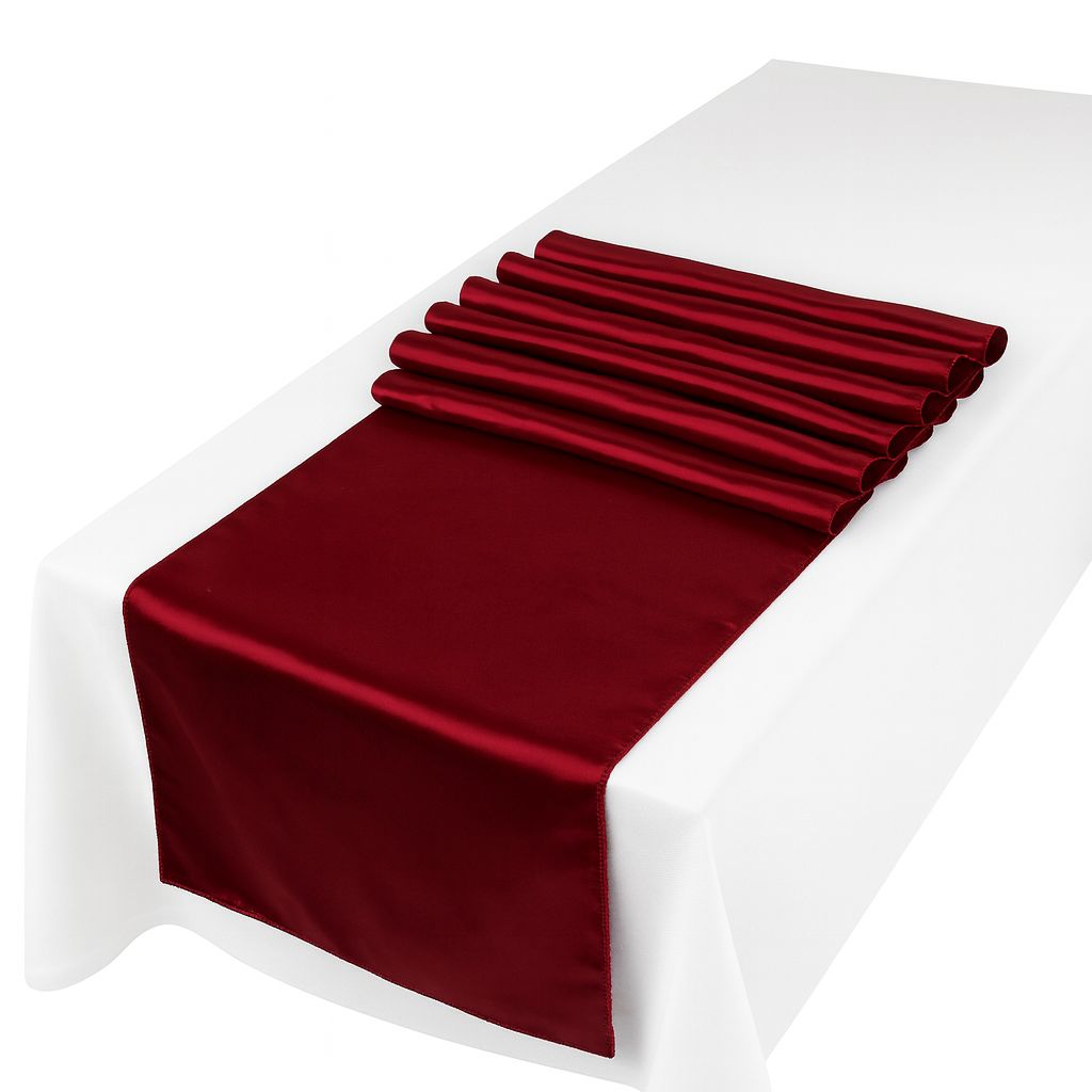 Satyna bordowa materiał 36 cm x 9 m