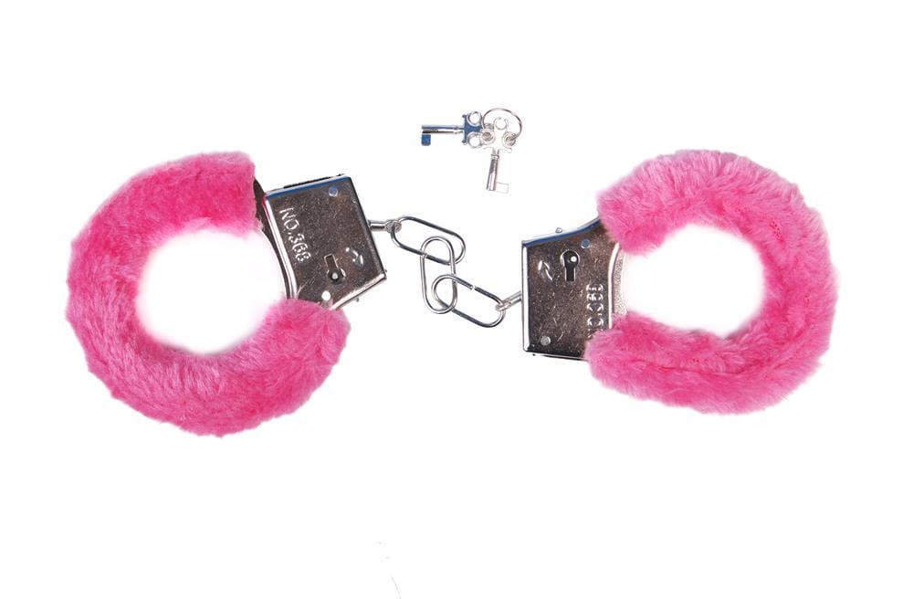 Kajdanki z futerkiem różowe