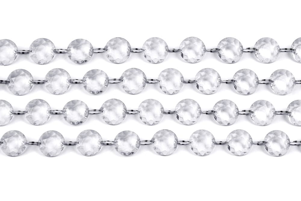 Girlanda kryształowa bezbarwna 100cm